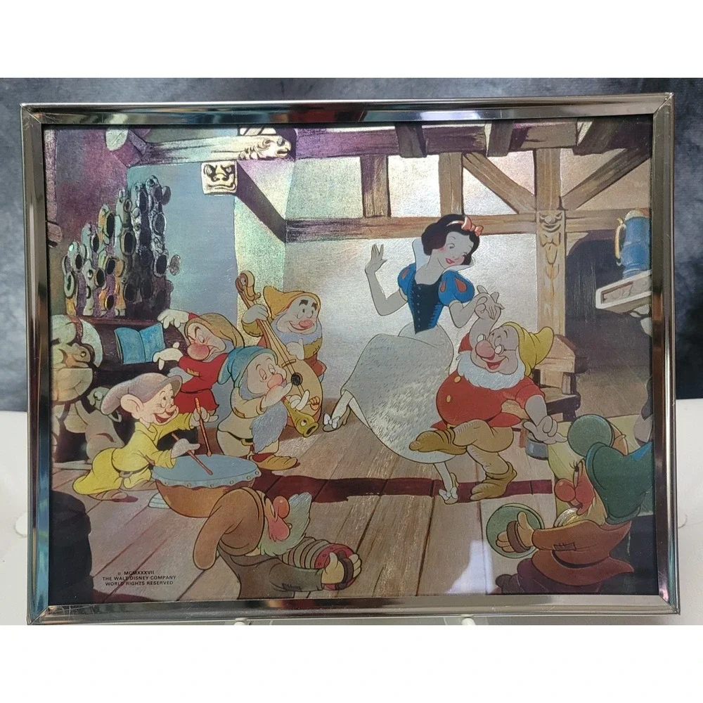 Framed Picture  Snow White & the Seven Dwarfs Foil picture 1937